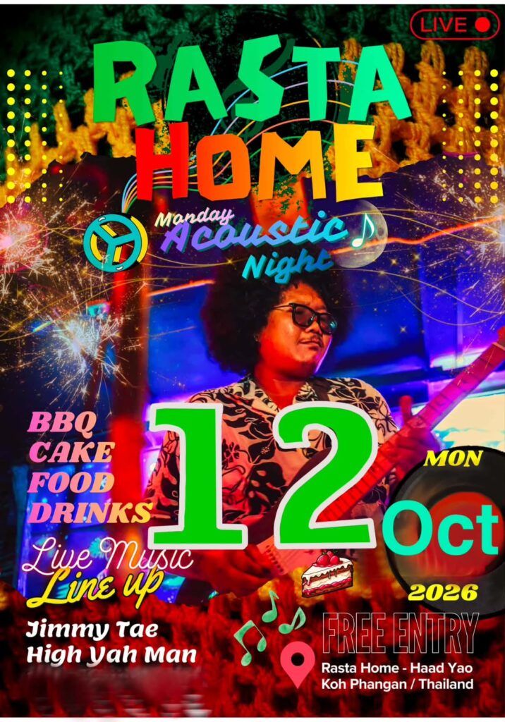 Acoustic Night: Live Music Performance · Rasta Home · Koh Phangan