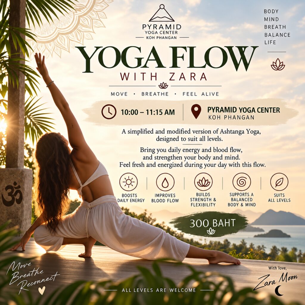 Ashtanga Yoga Flow · Pyramid Yoga · Koh Phangan