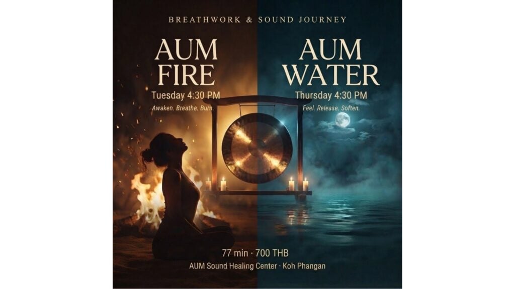 AUM Water: Rebirthing Breathwork & Sound Bath · Aum Sound Healing Center · Koh Phangan