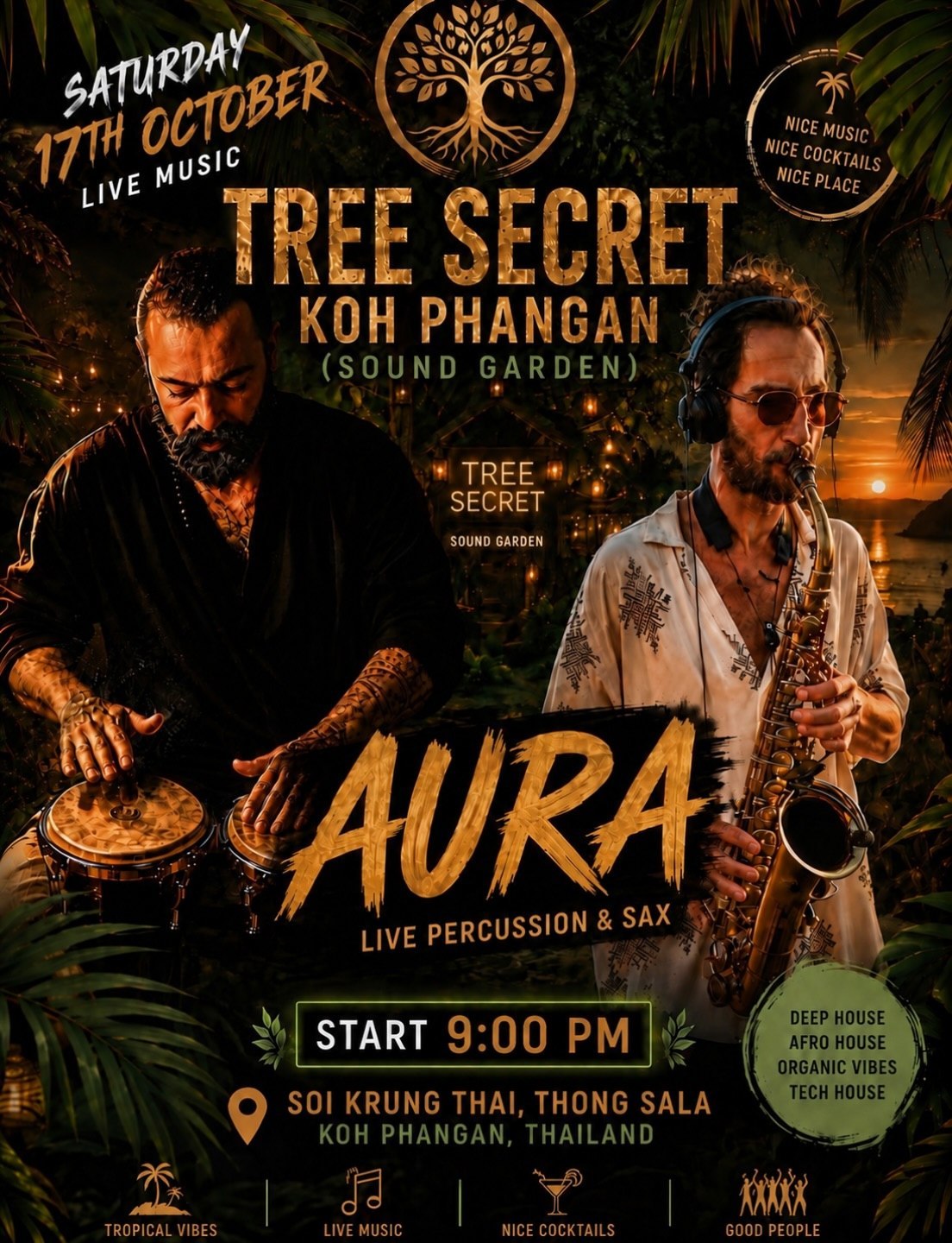 Aura · TREE SECRET (SOUND GARDEN) · Koh Phangan