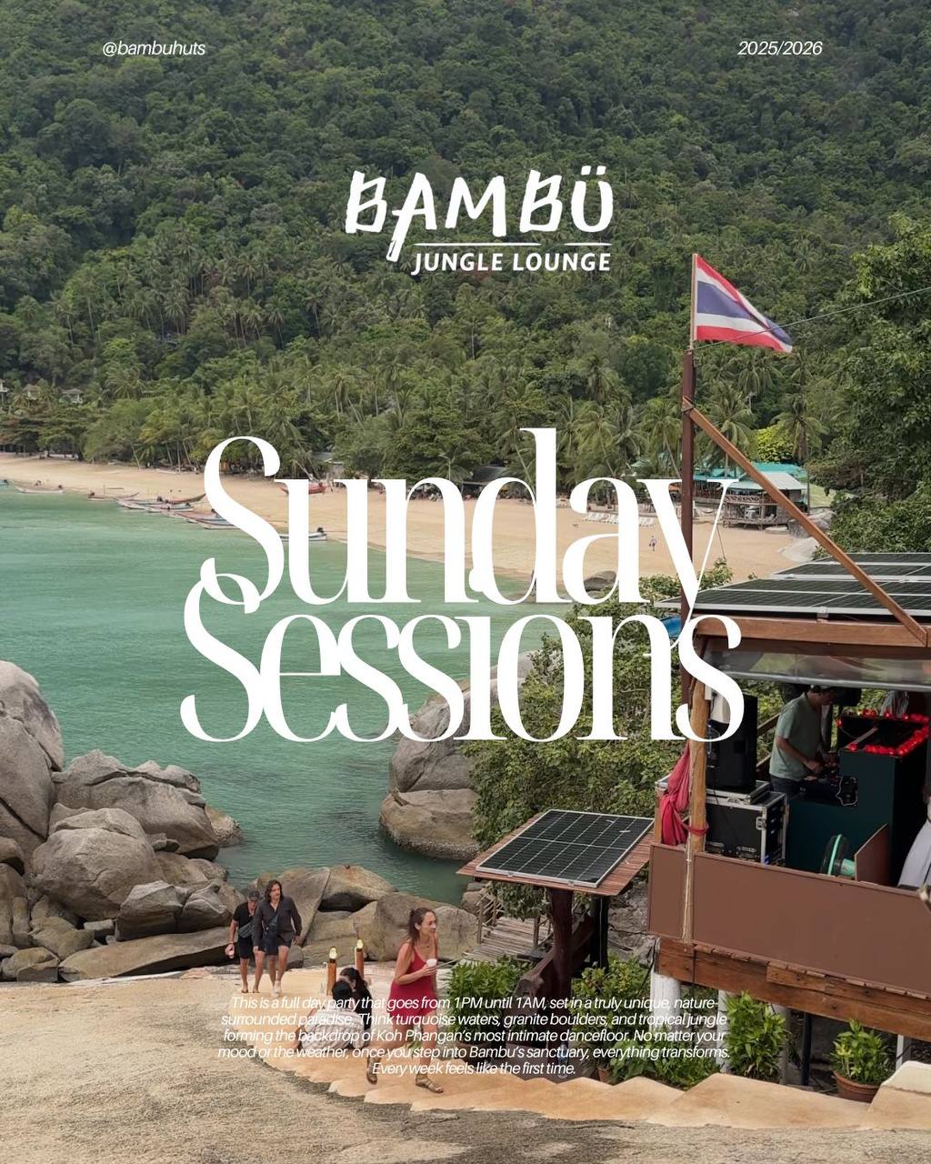 Bambu huts Sunday Sessions · Bambu Huts · Koh Phangan