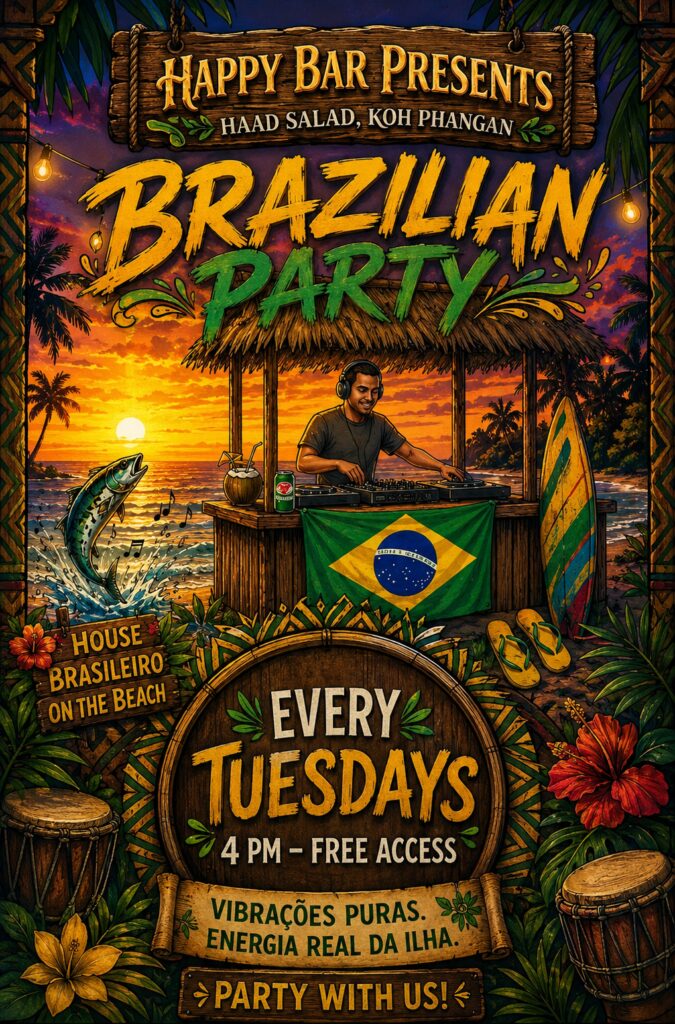 Brazilian Party: DJ Set · Happy Bar · Koh Phangan