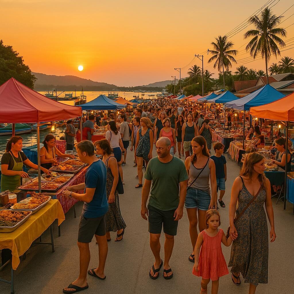 Chaloklum Sunday Market: Sunset Eats, Music & Village Vibes · Chaloklum Pier · Koh Phangan