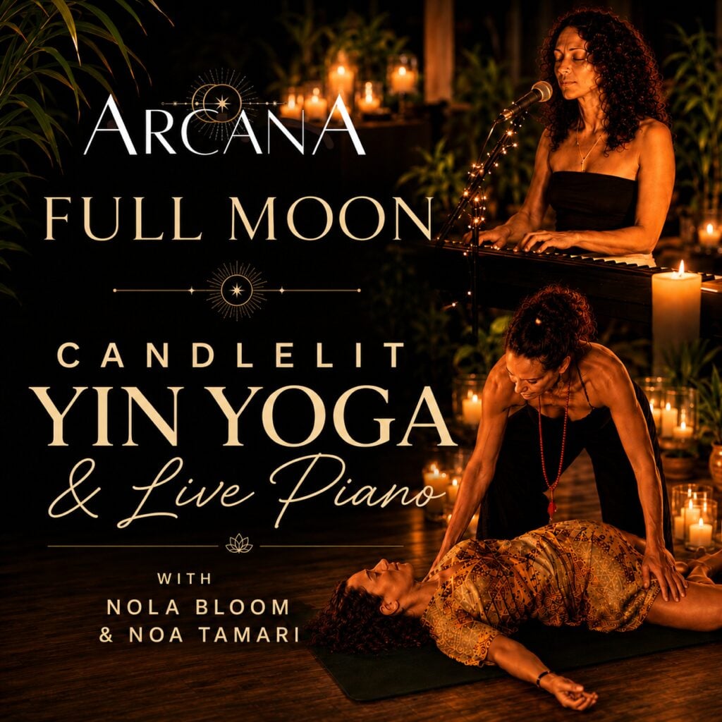 Full Moon Candlelit Yin Yoga & Live Piano Journey · ARCANA · Koh Phangan · Crazy GAKKO