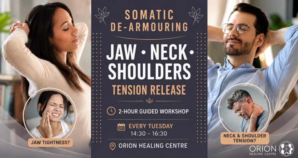 Jaw, Neck, Shoulders: Somatic De-Armouring · Orion Healing · Koh Phangan