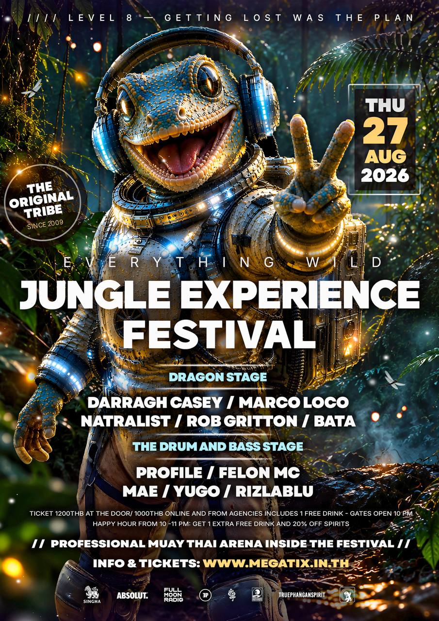 JUNGLE EXPERIENCE FESTIVAL · Jungle Experience Festival · Koh Phangan · Crazy GAKKO