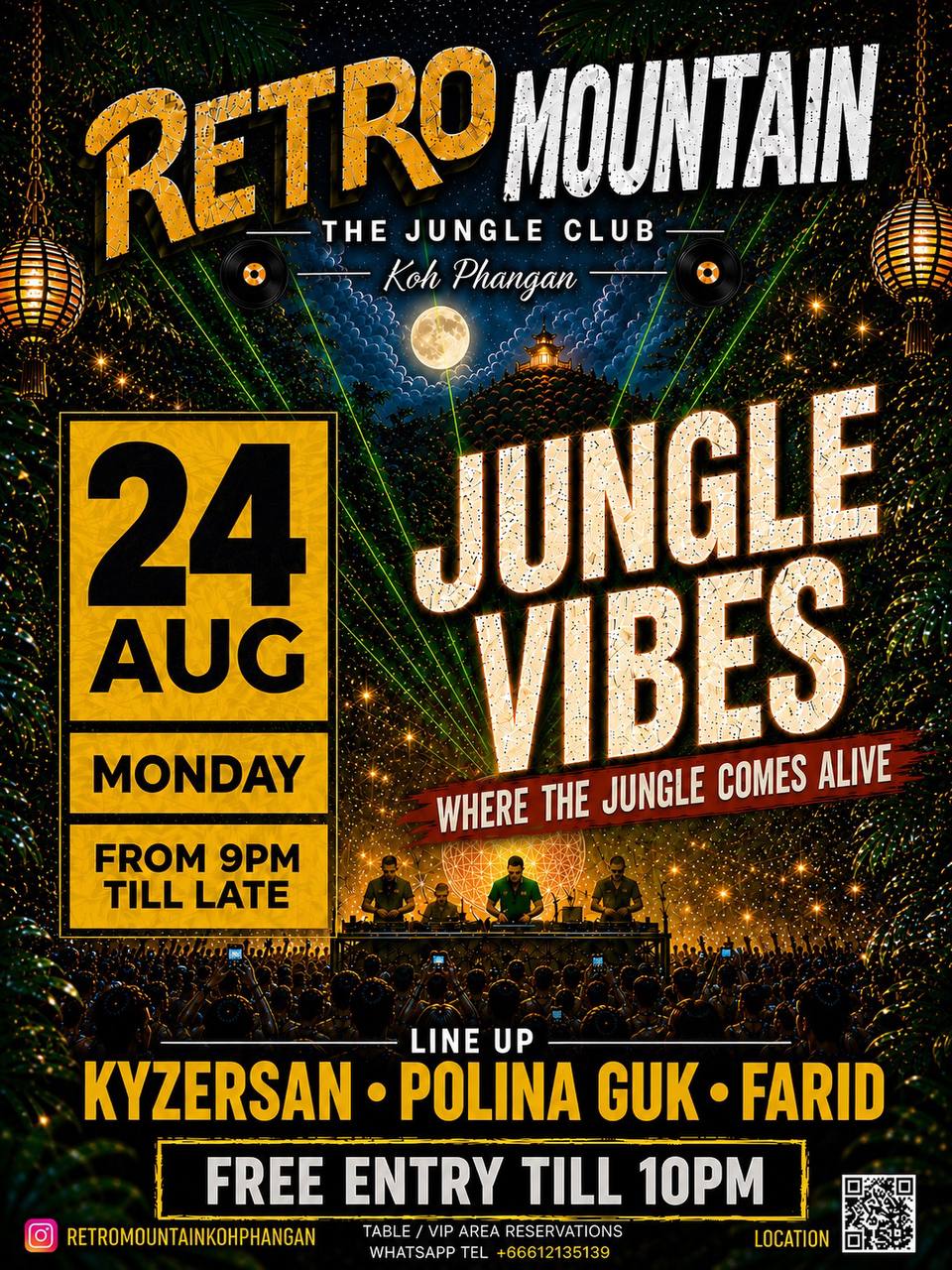 Jungle Vibes at Retro Mountain · RETRO MOUNTAIN · Koh Phangan · Crazy GAKKO