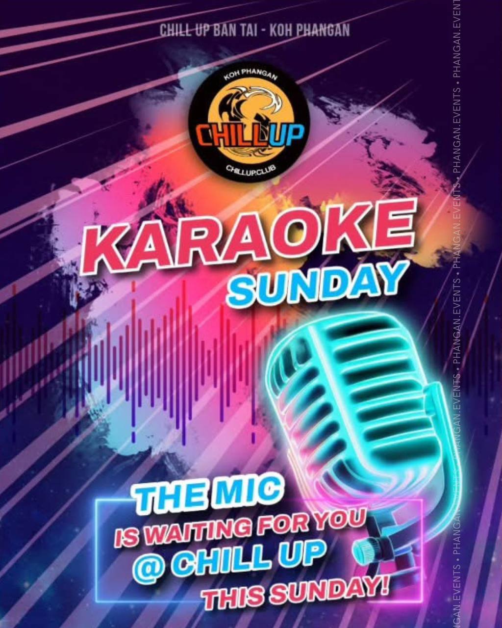 KARAOKE SUNDAY · Chill Up · Koh Phangan