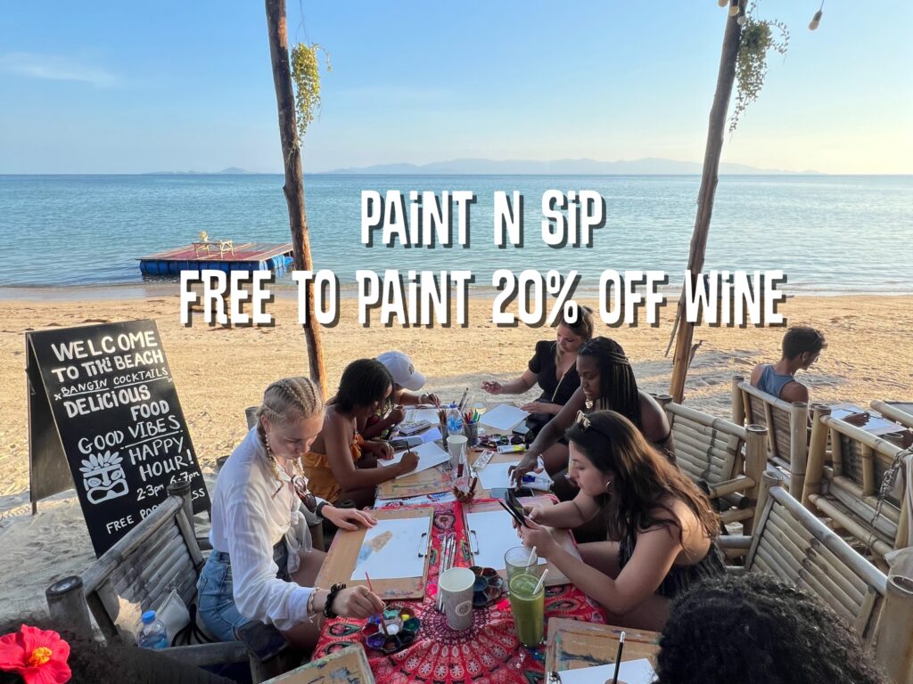 Paint N Sip · Tiki Beach Resort · Koh Phangan