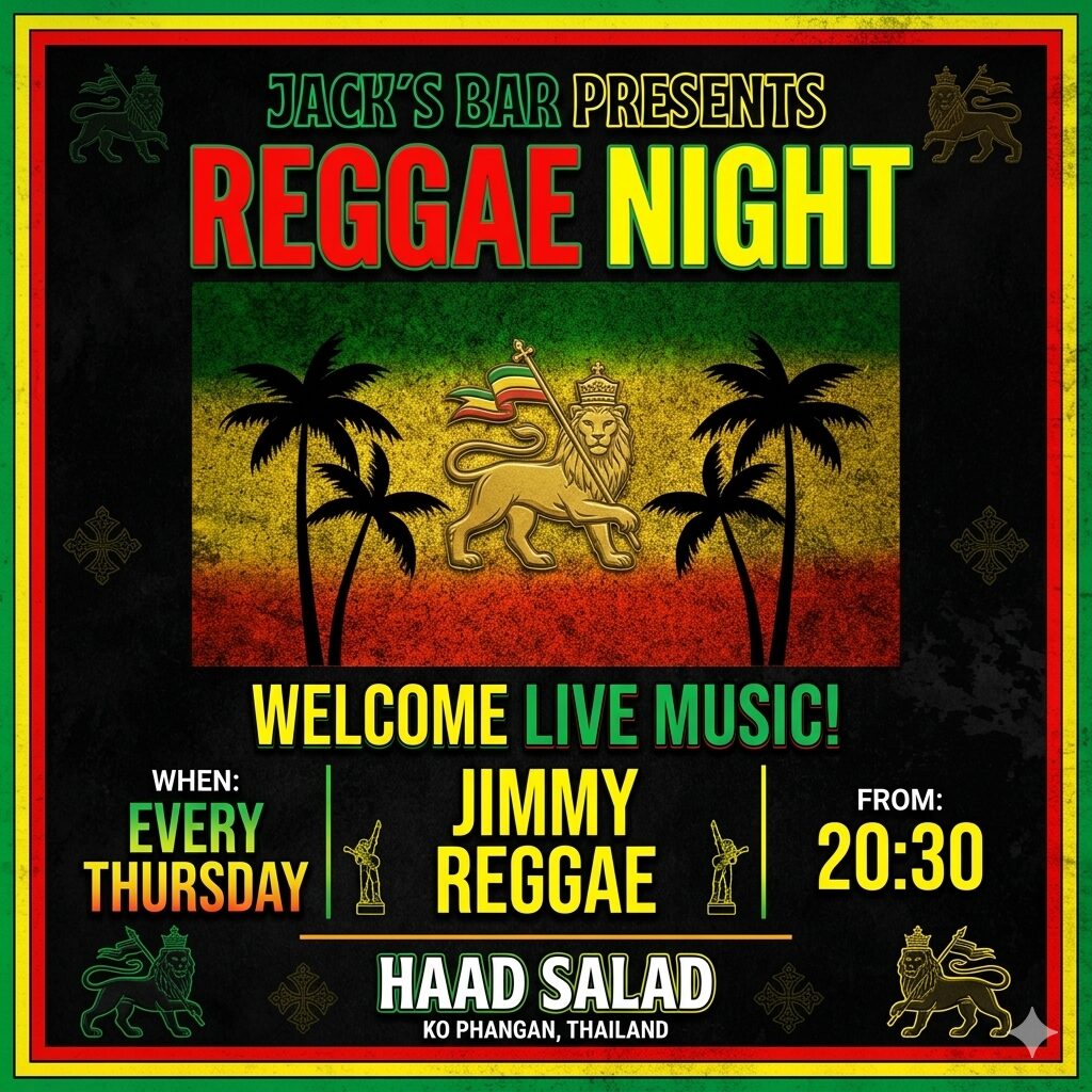 Reggae Night Live Music · Jack’s Bar · Koh Phangan