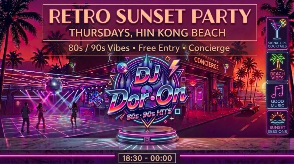 Retro Sunset Party · Concierge · Koh Phangan