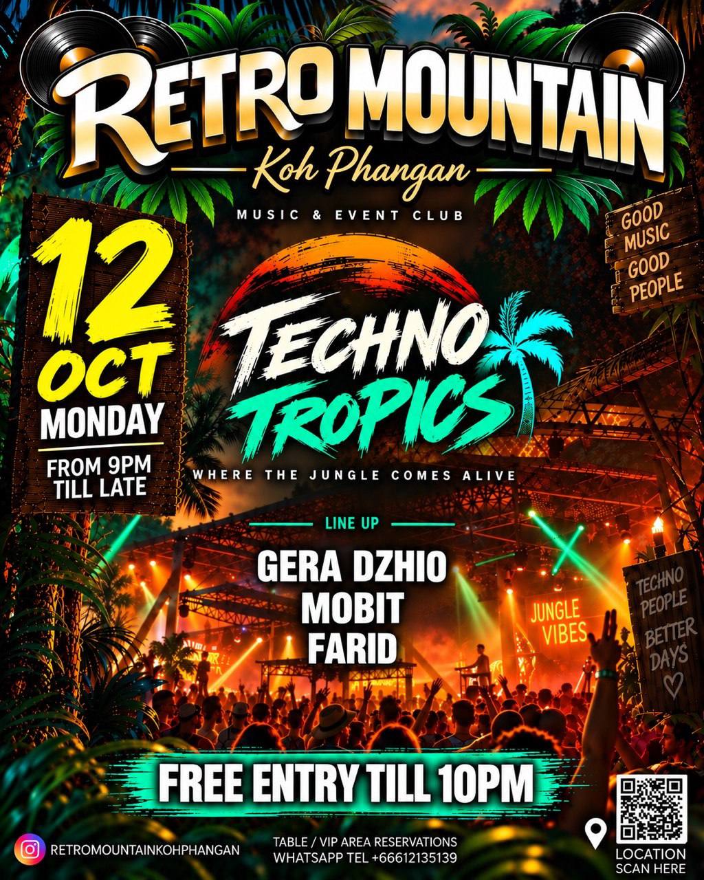 TECHNO TROPICS at Retro Mountain · RETRO MOUNTAIN · Koh Phangan