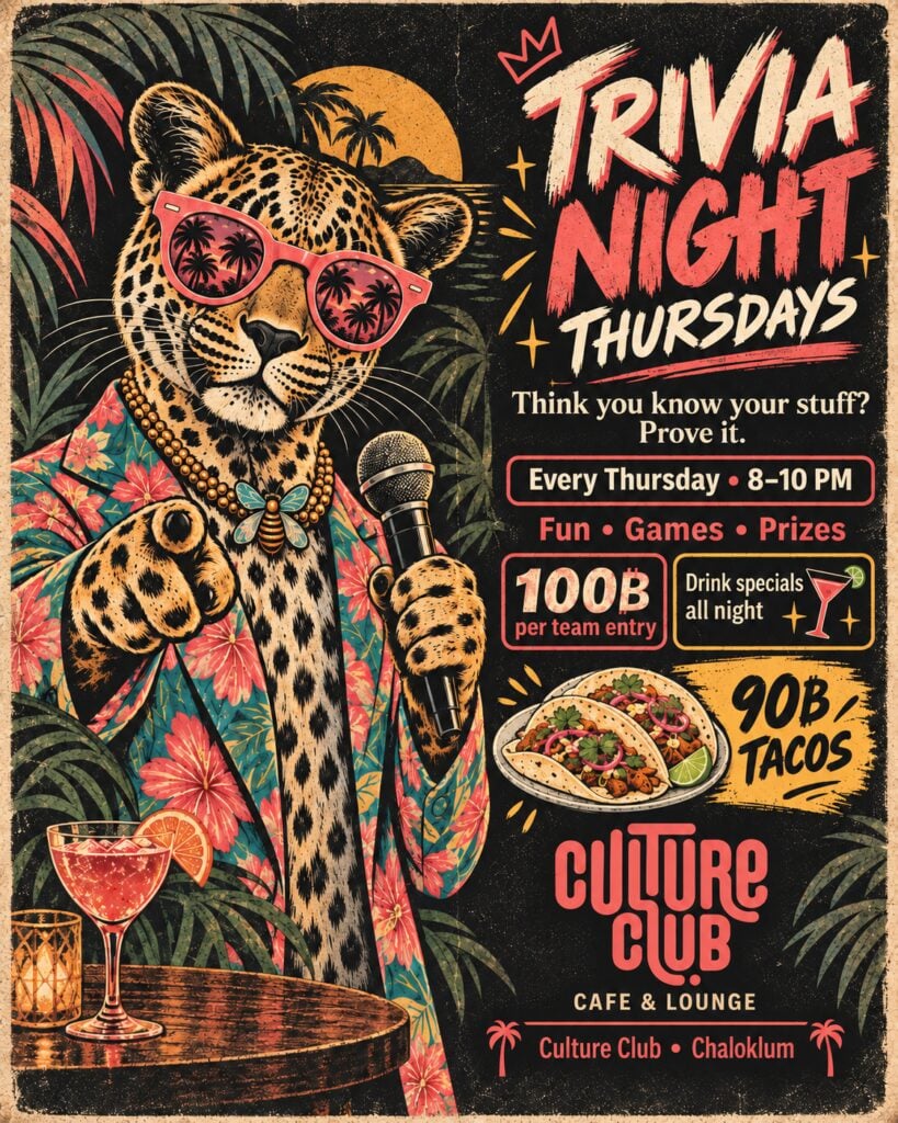 Trivia Night · Culture Club · Koh Phangan