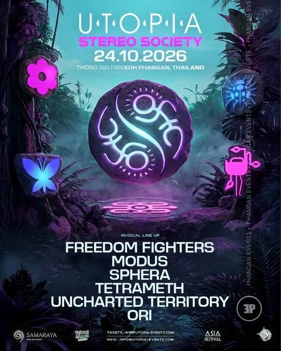 UTOPIA STEREO SOCIETY · UTOPIA FESTIVAL · Koh Phangan · Crazy GAKKO