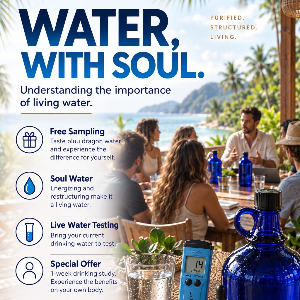 Water, with Soul - Understanding The Importance of Living Water · Q’s · Koh Phangan