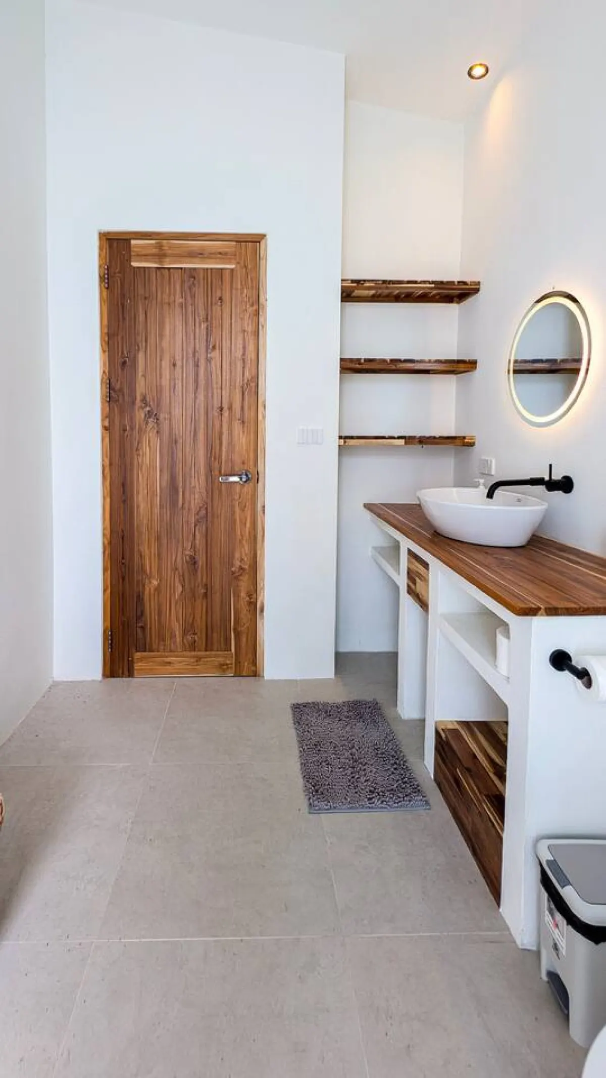 Baan Tai Beachfront Dream, Baan Tai — bathroom with wood vanity — Crazy GAKKO Stay