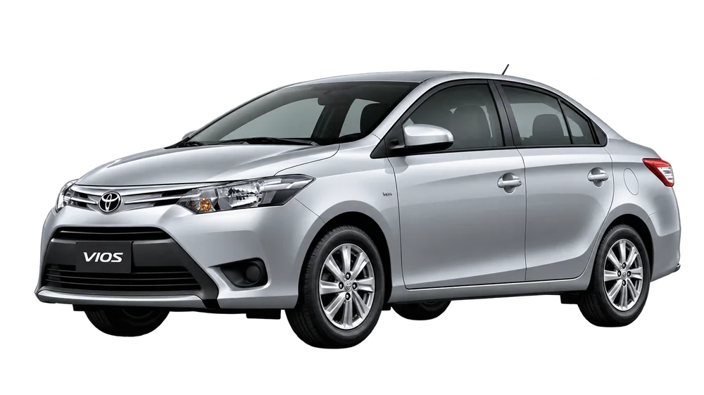 Toyota Vios — car rental in Koh Phangan on Crazy GAKKO; representative model image
