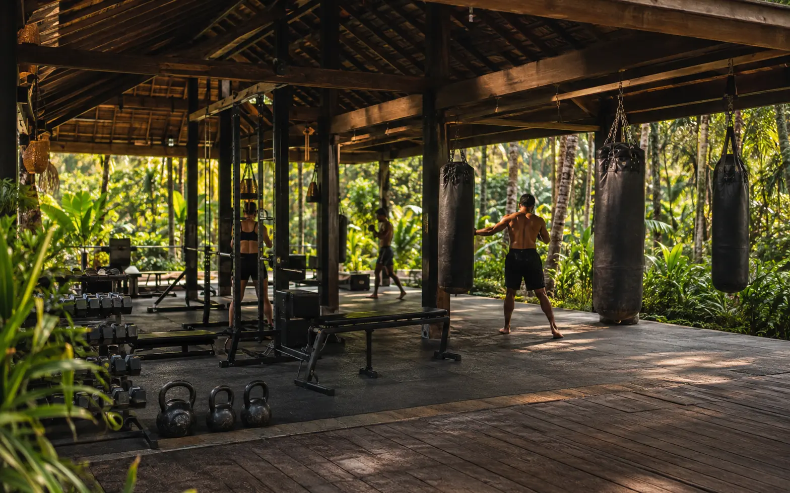 Open-air movement space in Koh Phangan