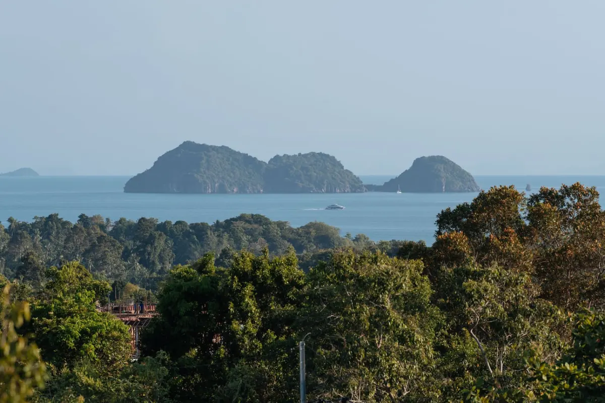 4BR Seaview Villa near Haad Yao, Haad Yao area — panoramic sea view from the hillside — Crazy GAKKO Stay