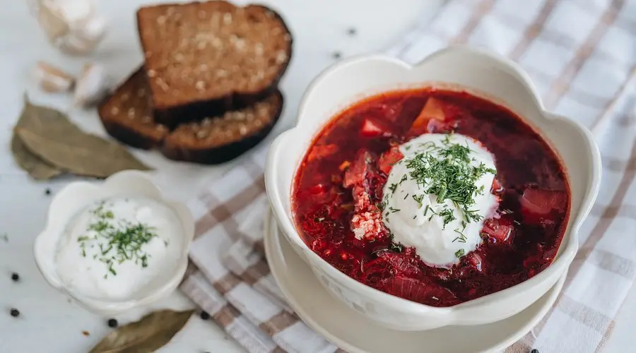 Borscht served at Friends Cafe in Koh Phangan
