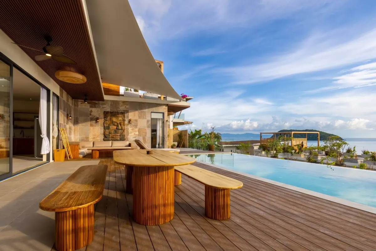 Villa Bodhi, Nai Wok — private pool and sea-facing terrace — Crazy GAKKO Stay
